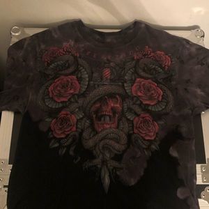 Affliction skull and roses